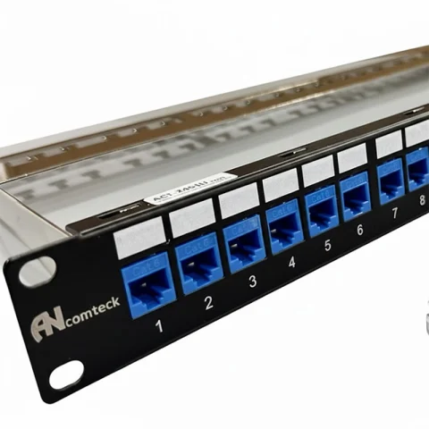 Patch panel Cat6 STP ANCOMTECK 16 cổng ACT-16S1U
