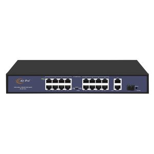 Switch PoE AP-ES1216 AirPro 16 cổng PoE 100Mbps + 2 cổng Uplink GE+1SFP