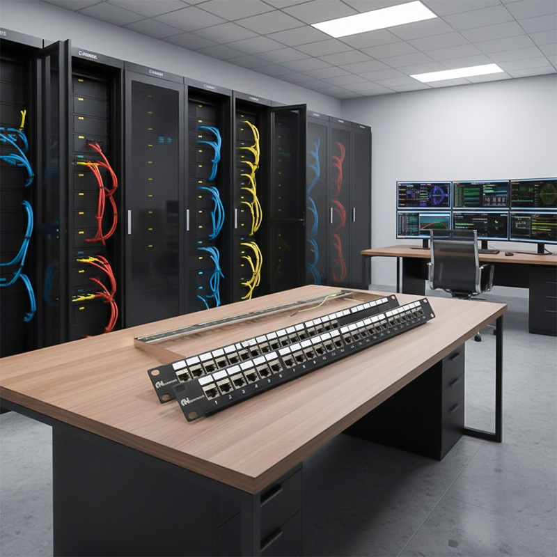 Patch panel Cat6 STP ANCOMTECK 16 cổng ACT-16S1U