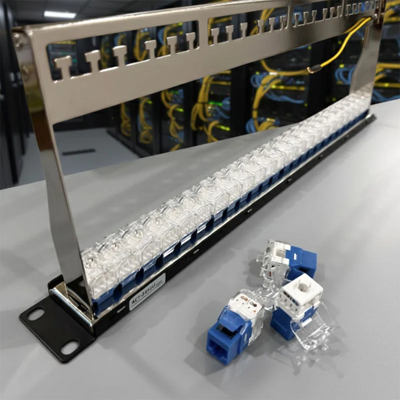 Ảnh thực tê Patch panel Cat6 UTP ANCOMTECK 24 cổng ACT-24S1U..