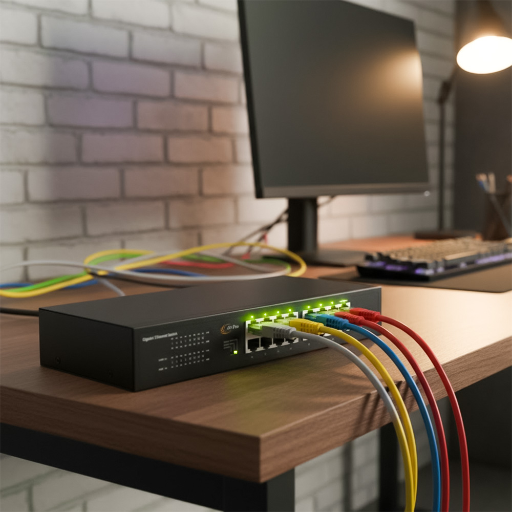 Switch PoE AP-SG1016 AirPro 16 cổng 10/100/1000Mbp