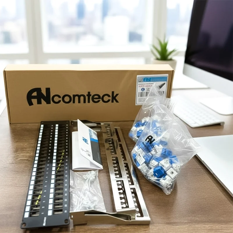 Patch panel Cat6 STP ANCOMTECK 48 cổng ACT-48S2U...