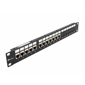 Patch panel Cat6A UTP ANCOMTECK 16 cổng ACT-16S1U