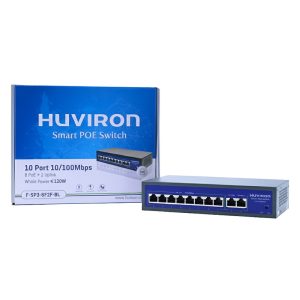 Switch POE HUVIRON F-SP3-4F2F-BL 4×10/100M (POE) RJ45 + 2xUplink 10/100M RJ45