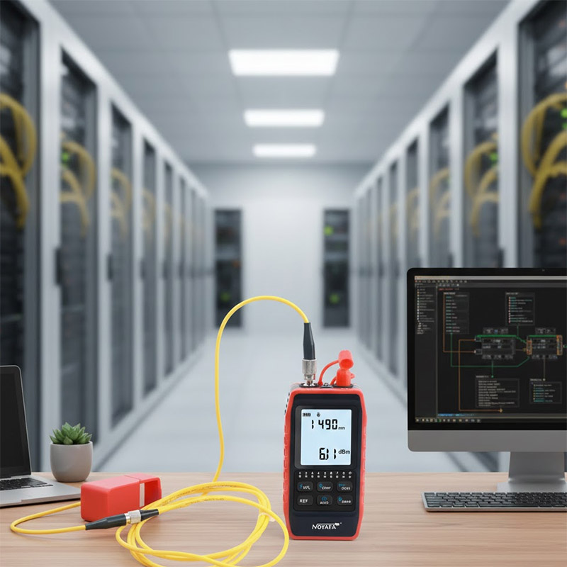 Máy đo công suất, soi sợi quang, test và dò dây cáp mạng NOYAFA NF-908S