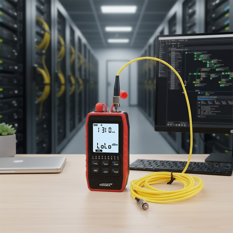 Máy đo công suất, soi sợi quang, test và dò dây cáp mạng NOYAFA NF-908S