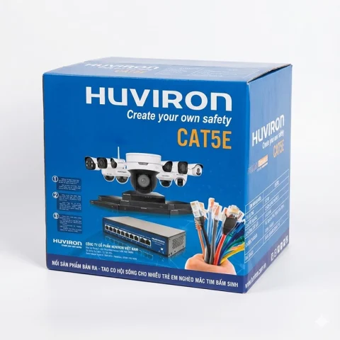 Cáp Mạng HUVIRON CAT5E UTP - F-UTP/CAT5E