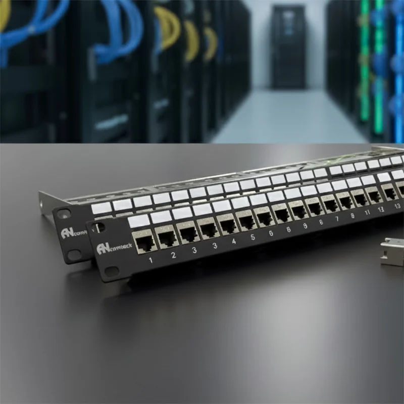Patch panel Cat7 FTP ANCOMTECK 16 cổng ACT-16S1U