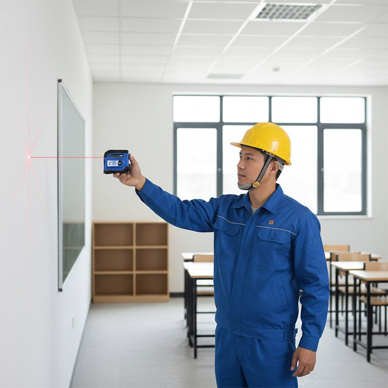Ứng dụng thực tế của Máy đo khoảng cách laser NOYAFA NF-2260L tối đa 60m kết hợp thước dây 5m...