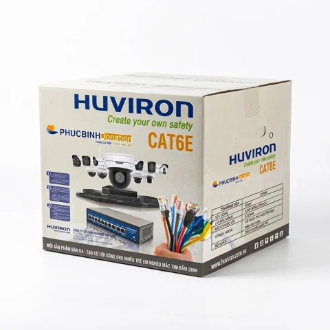 Dây Cáp Mạng Huviron F-UTP/CAT6E (0.57mm)