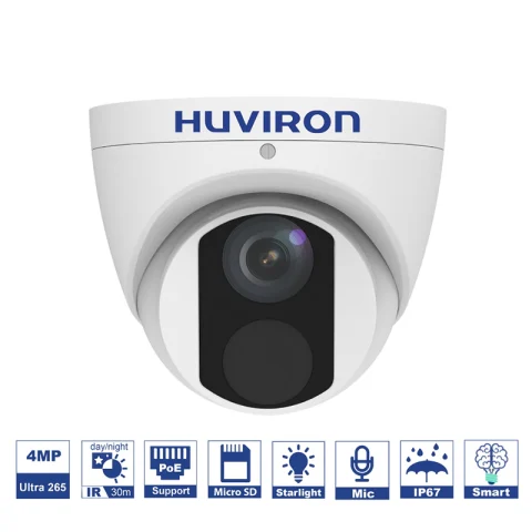 Camera DOME hồng ngoại HUVIRON HU-ND422D/I3E 4MP