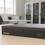 Ảnh thực tế đầu ghi hình Huviron HU-RN1216M-V2 16 kênh đặt trên bàn kỹ thuật