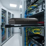 Đầu ghi hình Huviron HU-RN2216M-V2 16 kênh được lắp đặt trong tủ rack