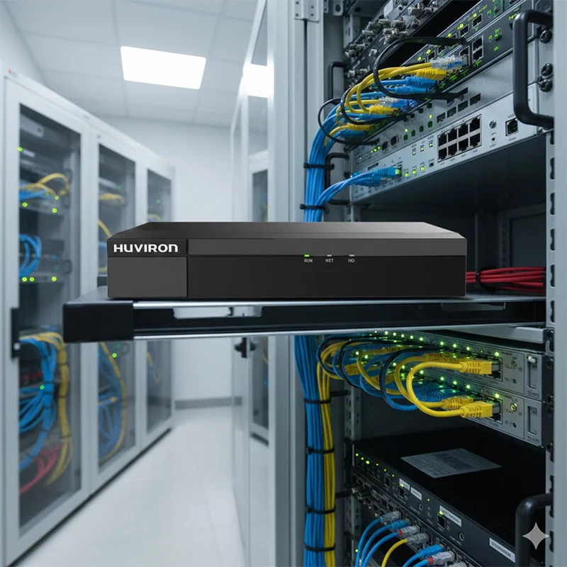 Đầu ghi hình Huviron HU-RN2216M-V2 16 kênh được lắp đặt trong tủ rack