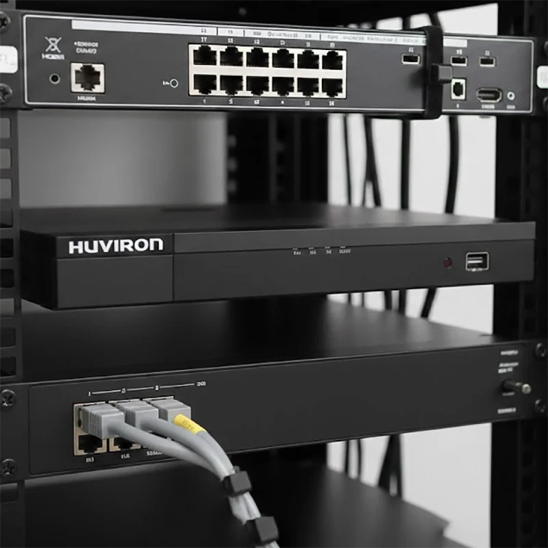 Đầu ghi hình Huviron HU-RN2232M-V2 32 kênh đã được lắp đặt