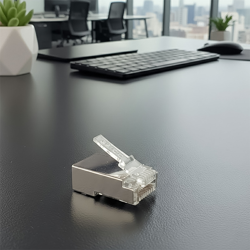 ảnh thực tế Đầu kết nối của hạt mạng Cat7 HDtec