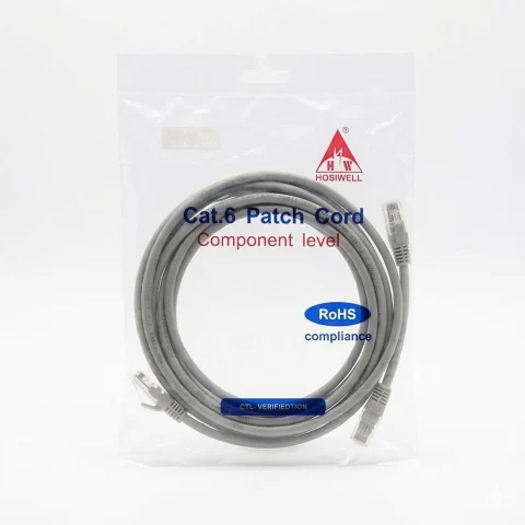 Dây nhảy mạng Cat6 UTP Hosiwell 24AWG LSZH 10105-3.0 3 mét