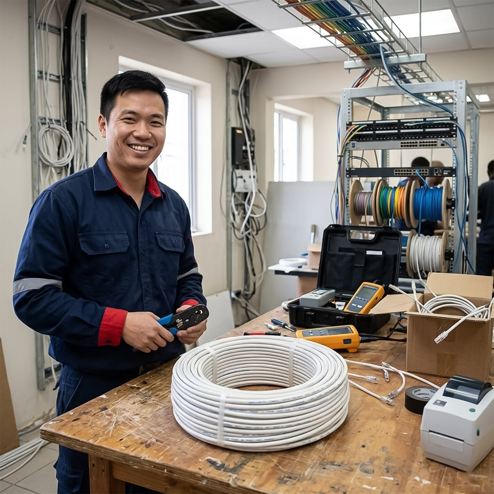 Cáp điều khiển Hosiwell 22AWG 2Pair 8012 được ứng dụng phổ biến trong dự án