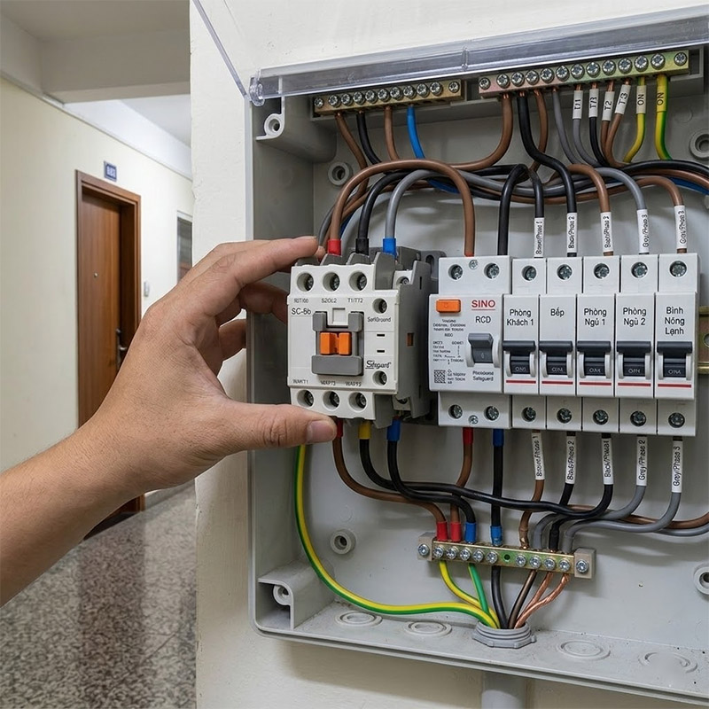Contactor SINO Vanlock SMC – 9b-22b đã được lắp đặt....