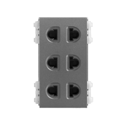Ổ Cắm 3 Cổng 2 Chấu Deaking DKCC/U3/XAK