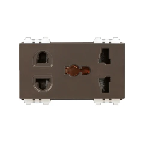 Ổ Cắm 2 Chấu Và Đa Năng Có Màn Che DKCC/U/UAM