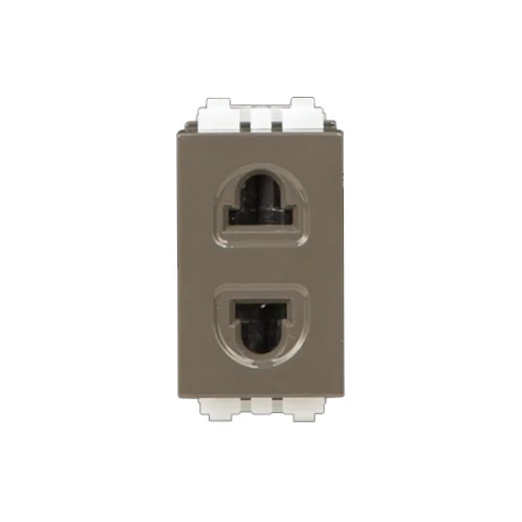 Ổ Cắm 2 Chấu Có Màn Che DKCC/U (220V-240V)
