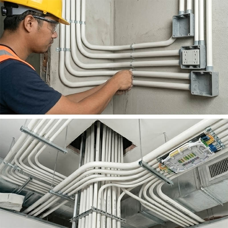 Ống nhựa cứng luồn dây điện Sino SP9016H 1250N 50 cây/bó