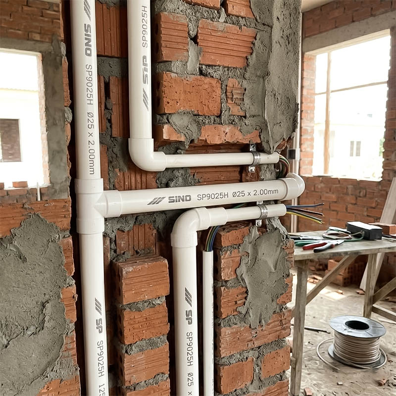 Ống nhựa cứng luồn dây điện Sino SP9025H 1250N 20 cây/bó