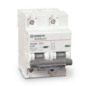 Aptomat 2 Cực PS100H (80A – 125A) Dòng Cắt 10kA