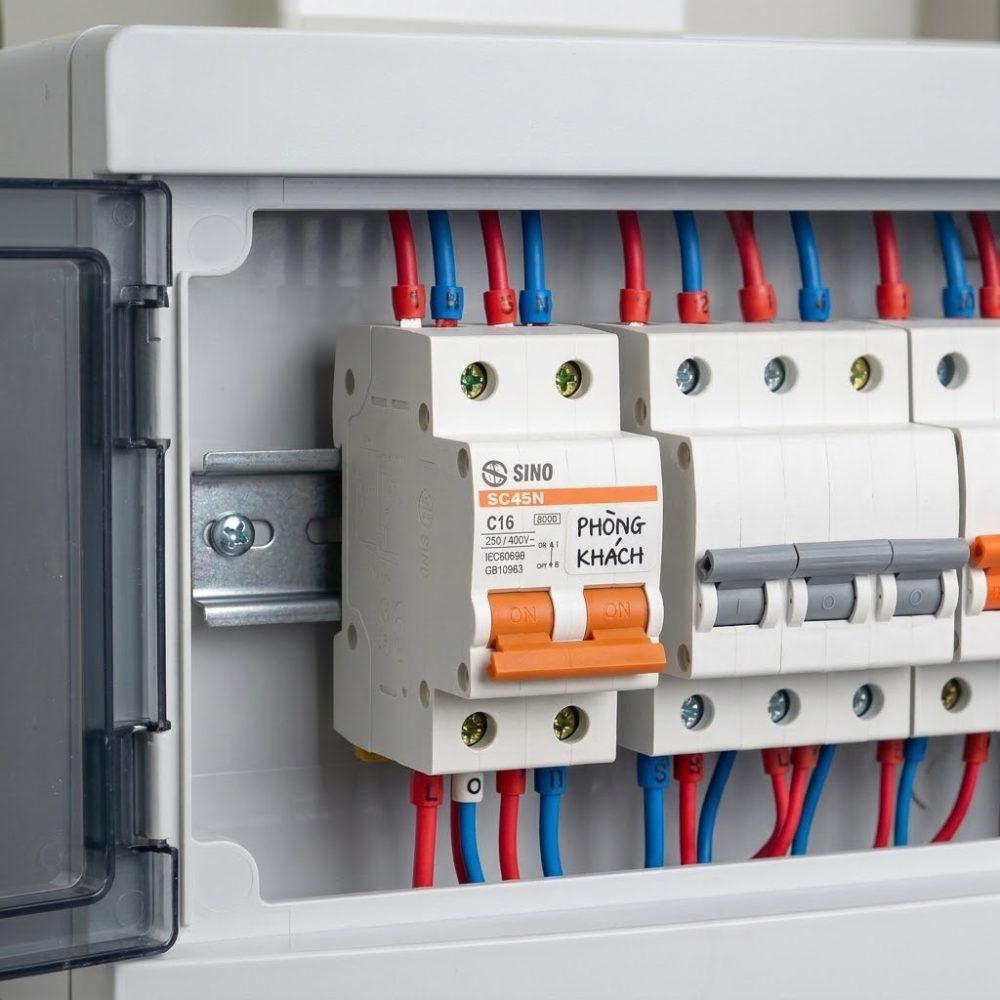 Aptomat MCB SC45N 2 Cực (6A-63A, 4.5kA, 400VAC)