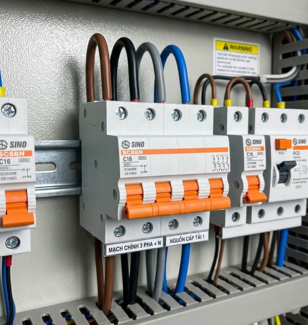 Aptomat MCB SC68N 4 Cực