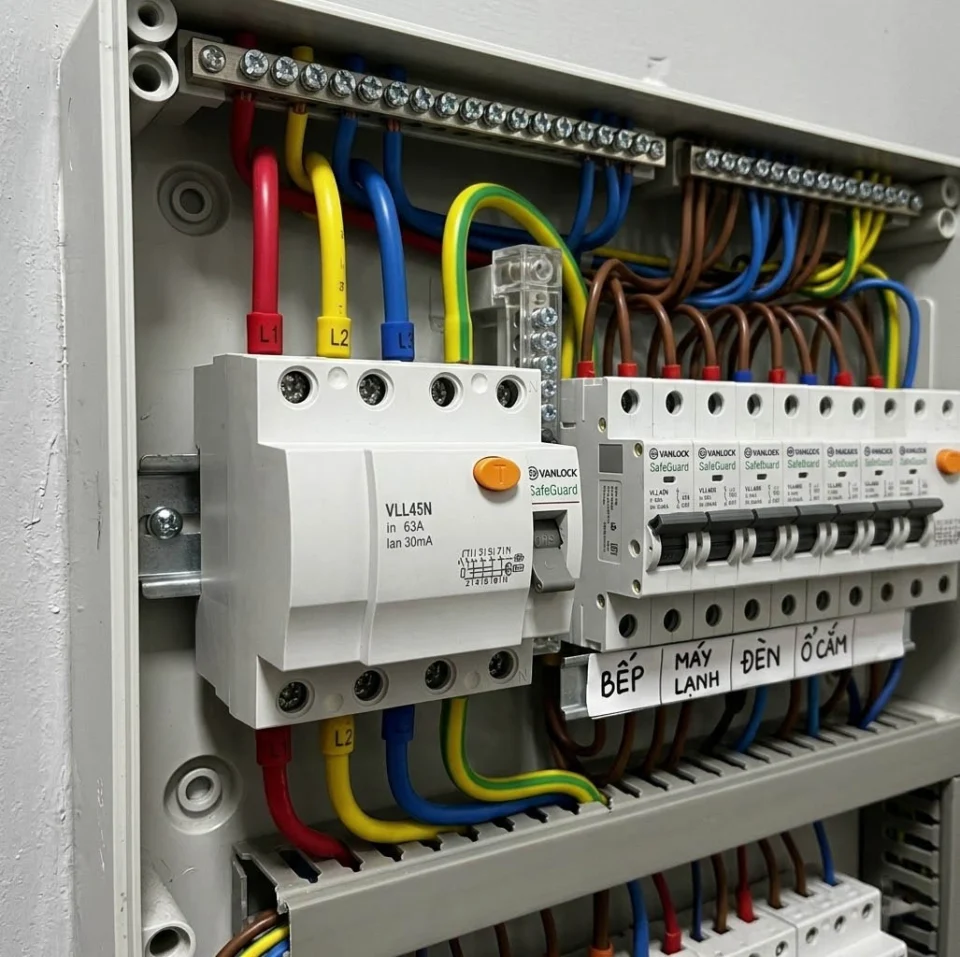 Aptomat Chống Giật 4 Cực VLL45N (16A-63A)