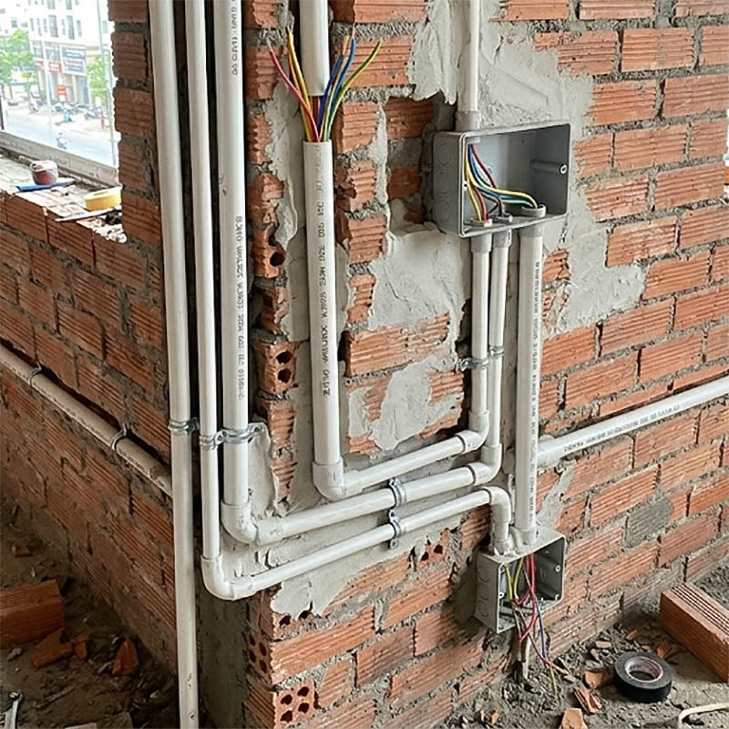 Ứng dụng thực tế của Ống nhựa cứng luồn dây điện Sino VL9025 320N....