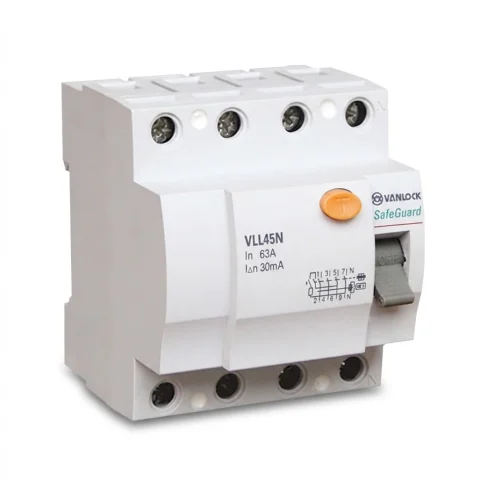 Aptomat Chống Giật 4 Cực VLL45N (16A-63A)