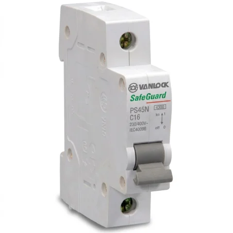 Aptomat MCB 1 Cực PS45N (6A - 63A)