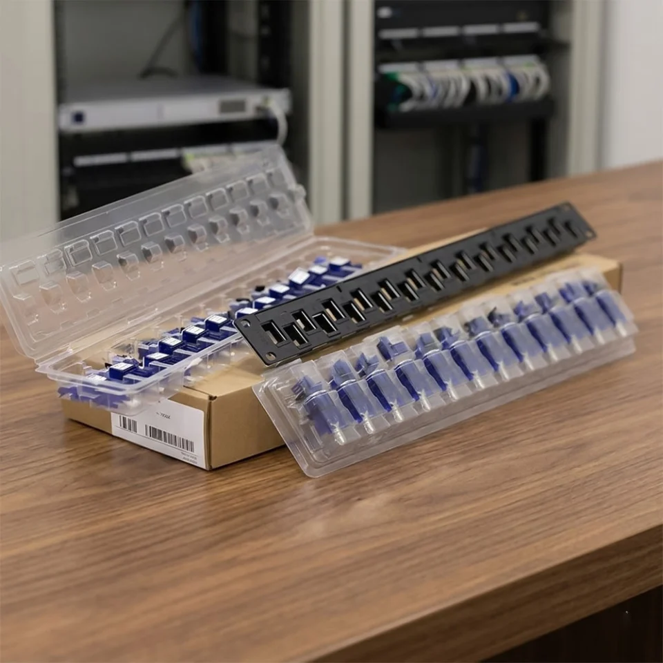 Patch panel Cat6 R&M 24 cổng RJ45 PN 795456