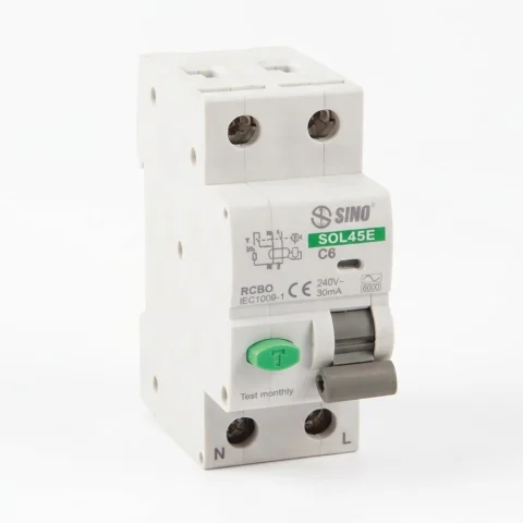 Aptomat Chống Dòng Rò RCBO SOL45E 2 Cực (16-63A, 30mA)
