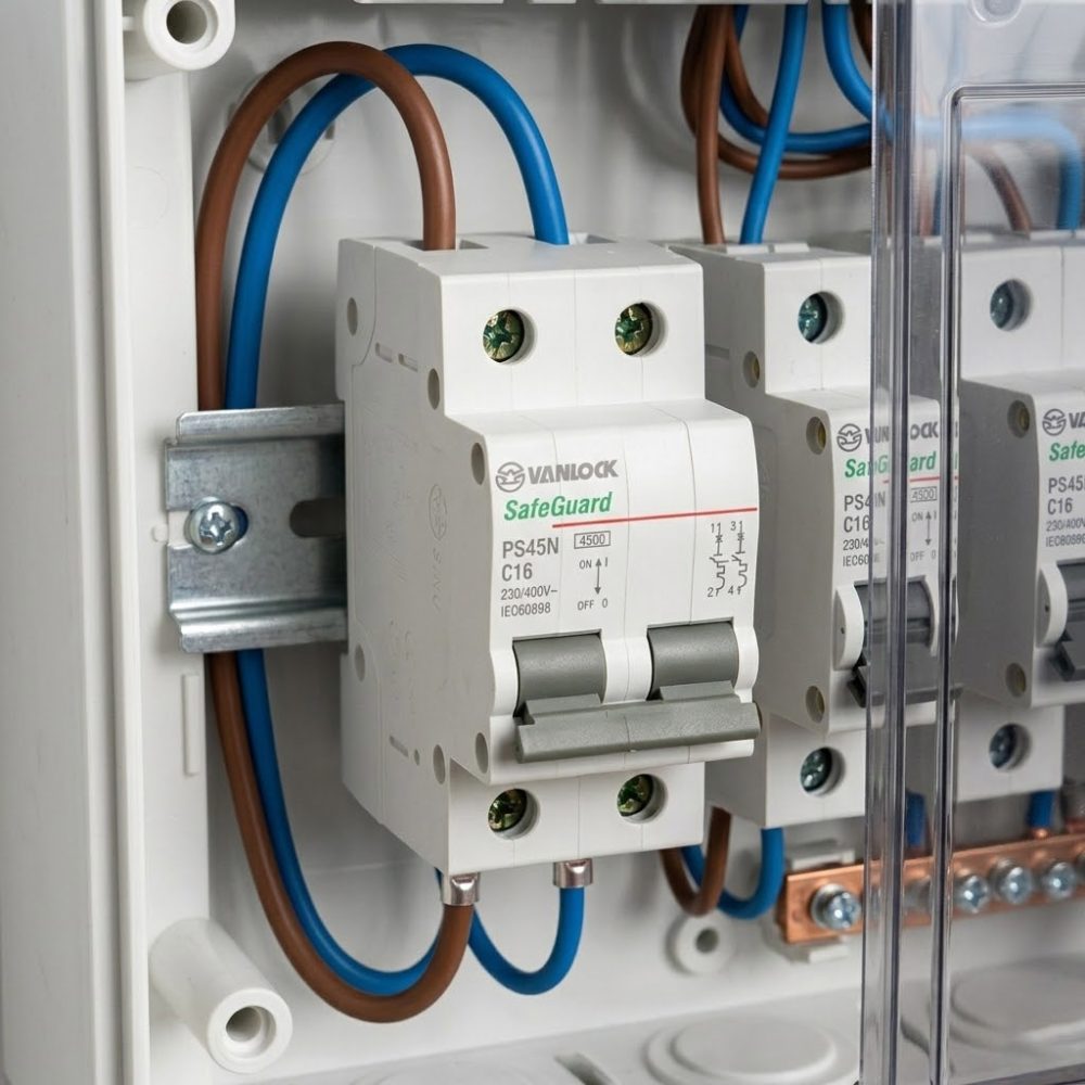 Aptomat MCB 2 Cực PS45N (6A – 63A)
