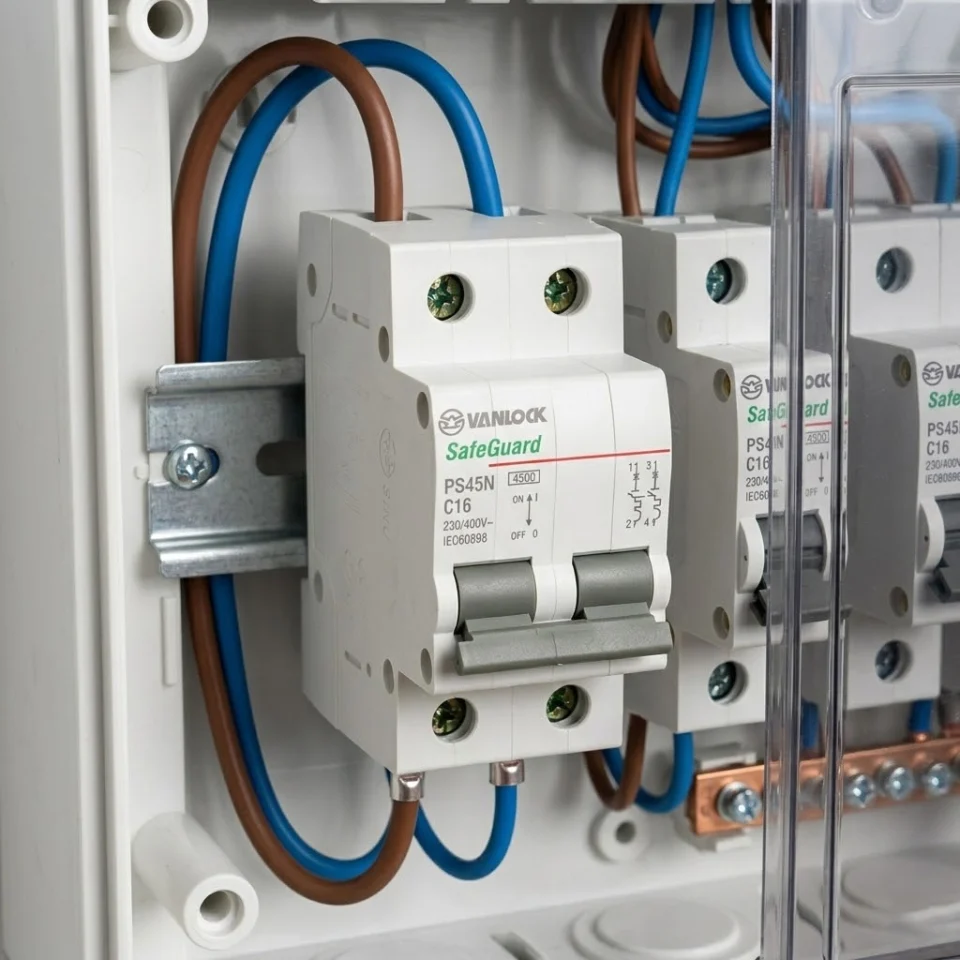Aptomat MCB 2 Cực PS45N (6A – 63A)