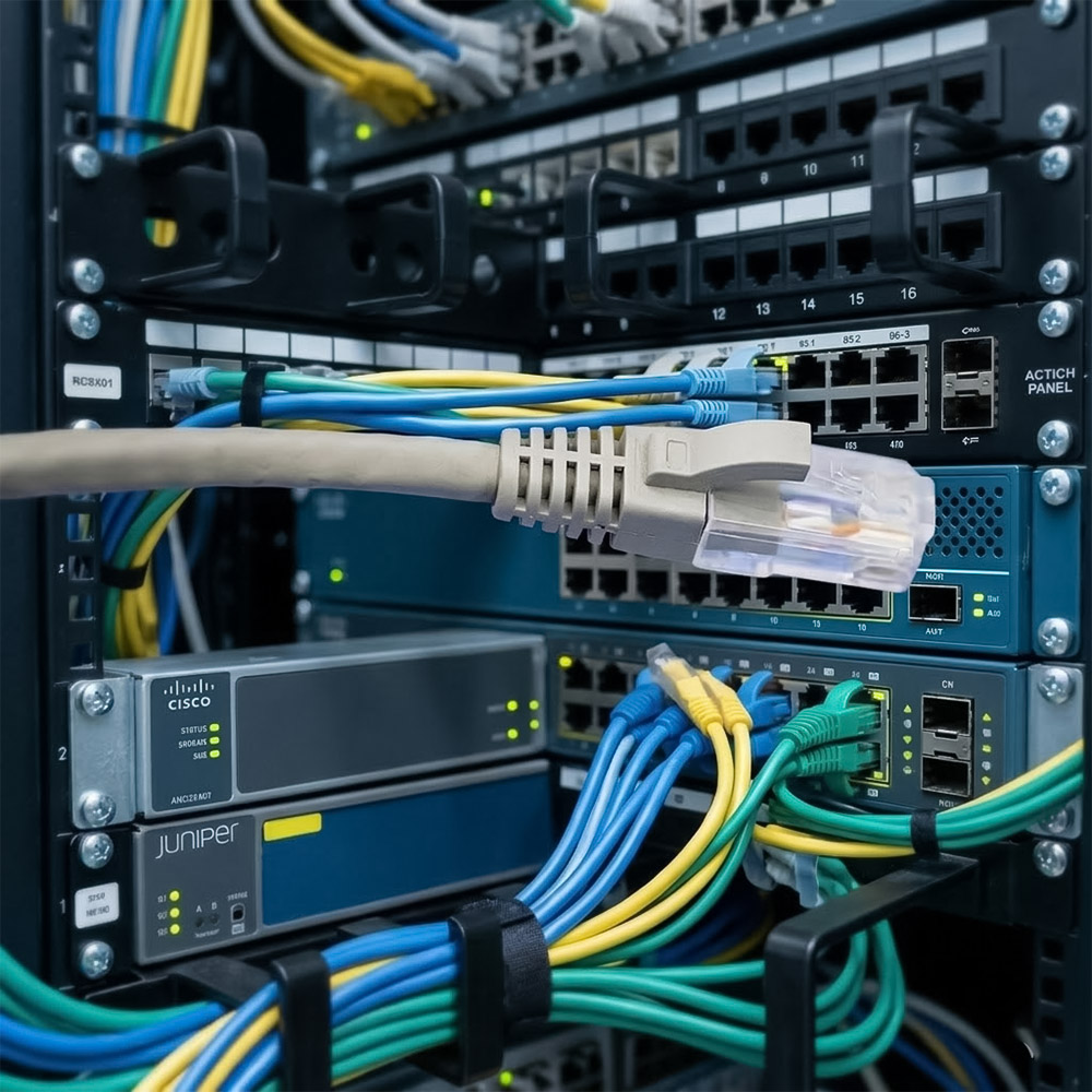 Dây nhảy mạng Cat6 UTP Hosiwell 24AWG LSZH 10105-3.0 3 mét