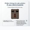 ổ cắm đa năng có màn che dkcc uam m