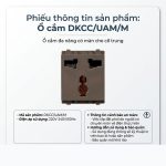 ổ cắm đa năng có màn che dkcc uam m