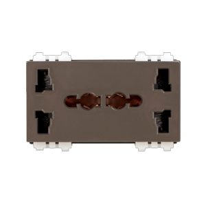 Mặt 2 Ổ Cắm Đa Năng Có Màn Che DKCC/UAM2