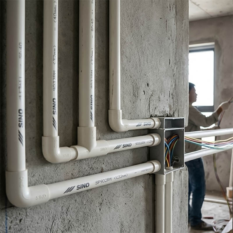 Ống nhựa cứng luồn dây điện Sino SP9032 750N 10 cây/bó