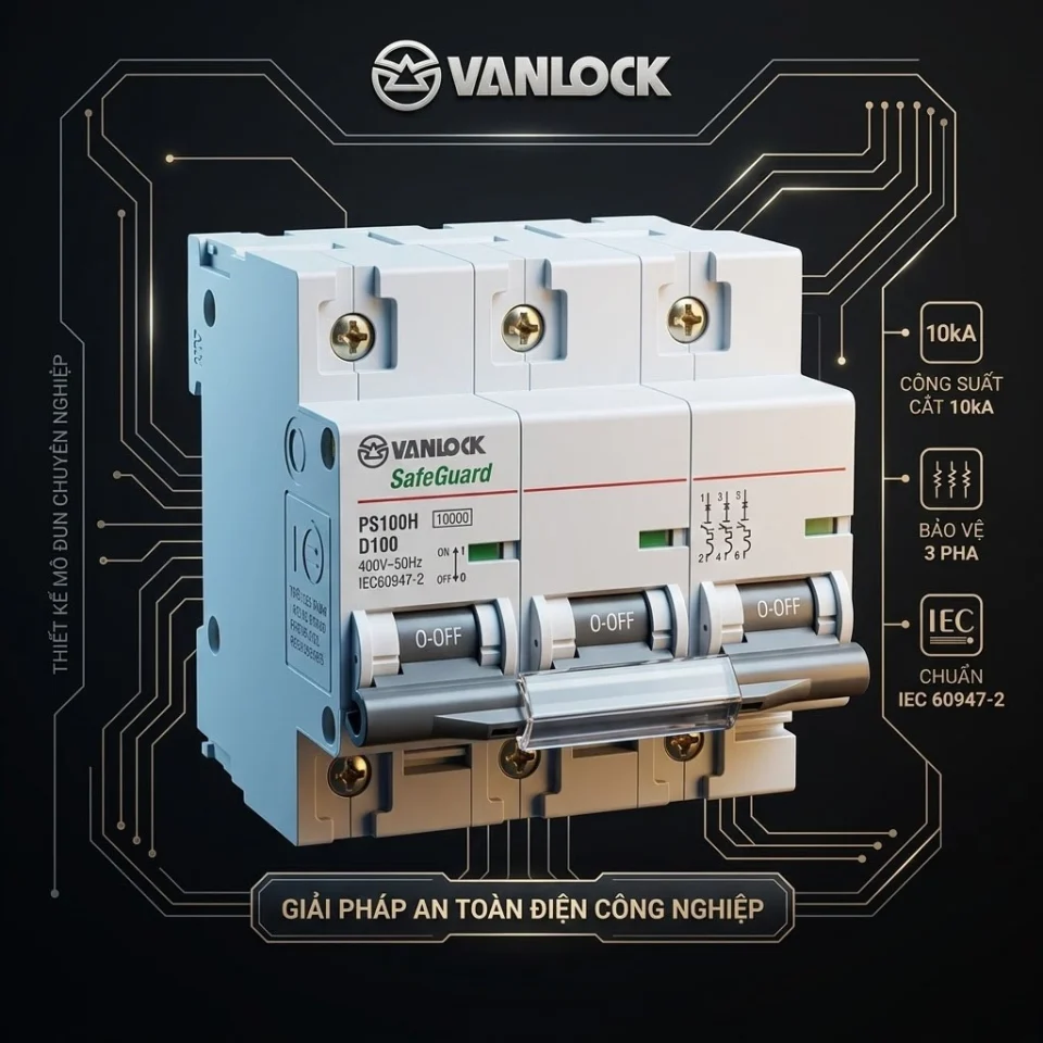Aptomat PS100H – 3 Cực (80A – 125A)