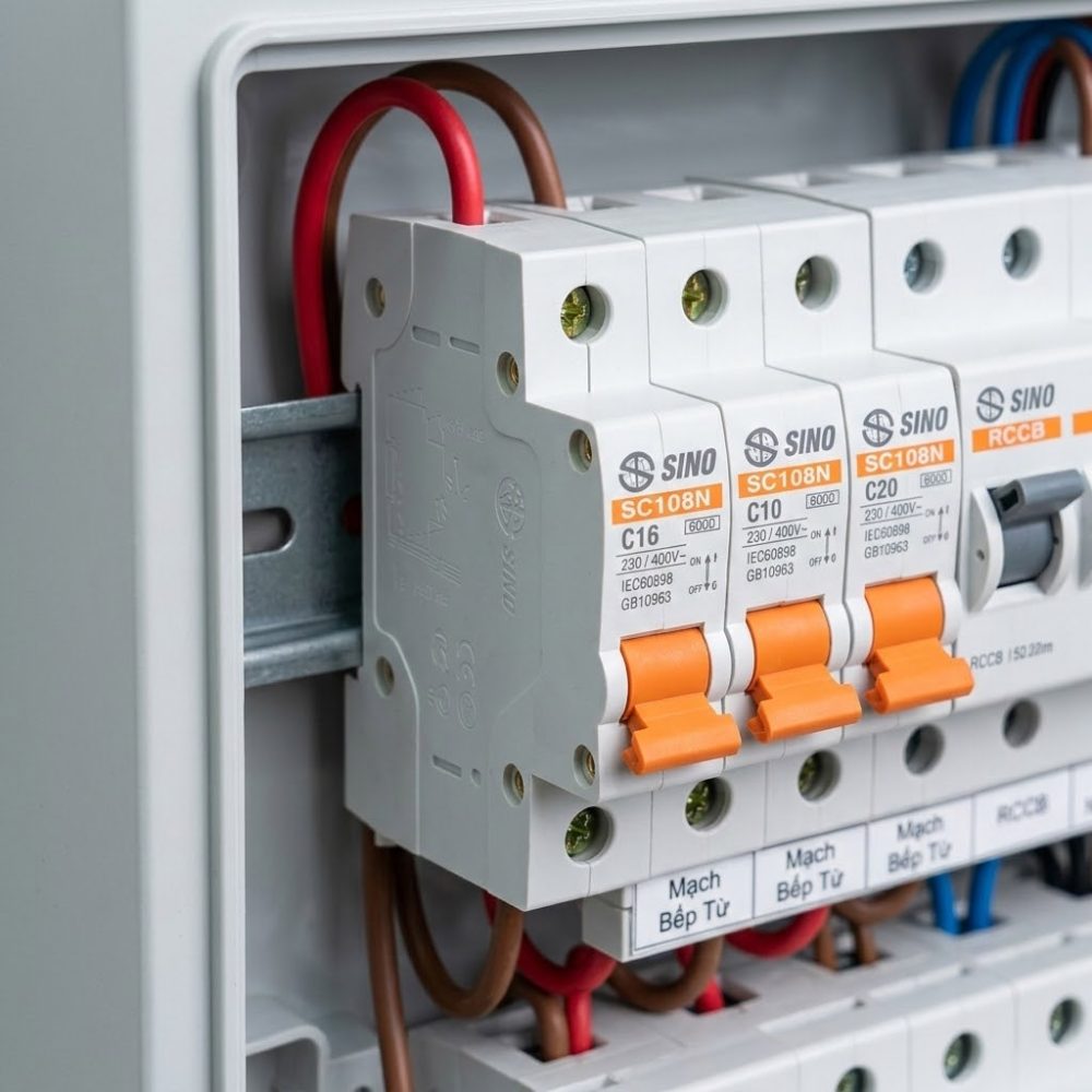 Aptomat MCB SC108N 1 Cực (6A-63A, 10kA)