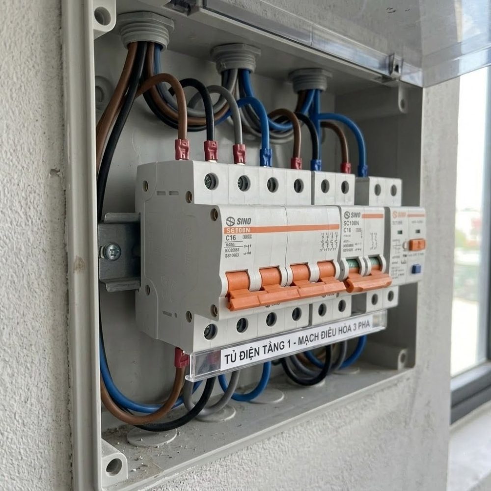 Aptomat MCB SC108N 4 Cực (6A-63A, 10kA)