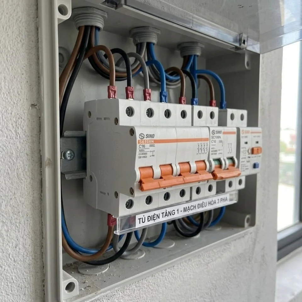 Aptomat MCB SC108N 4 Cực (6A-63A, 10kA)