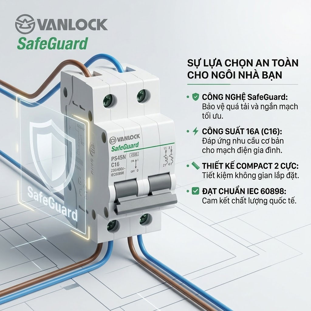 thông tin sản phẩm aptomat 2 cực sp45n