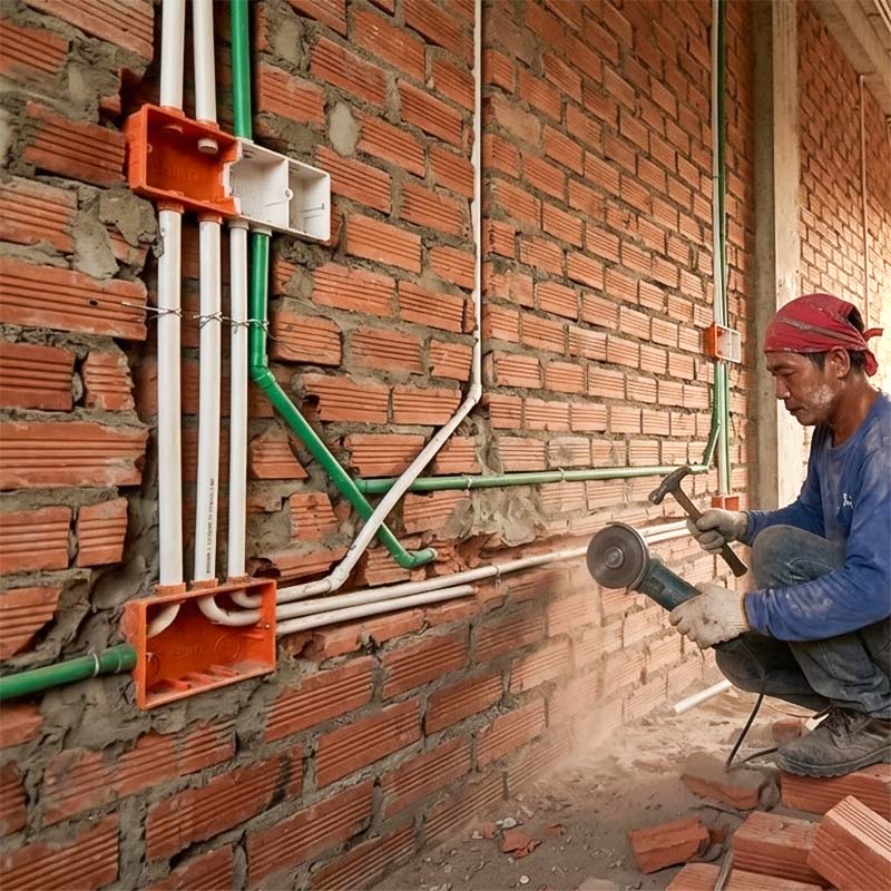 Ống nhựa cứng luồn dây điện Sino SP9020MS 750N 25 cây/bó